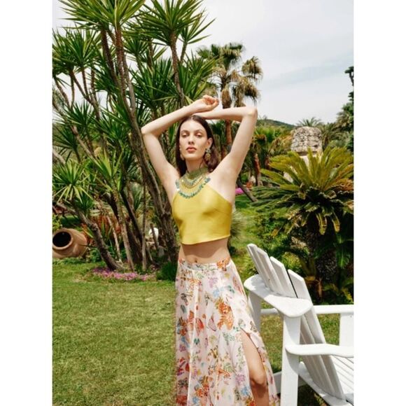 MYBEACHYSIDE Begonia Beaded Halter Top - Size M - NWT - Picture 3 of 5